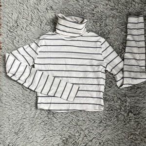 Cropped stripped Garage Turtle neck